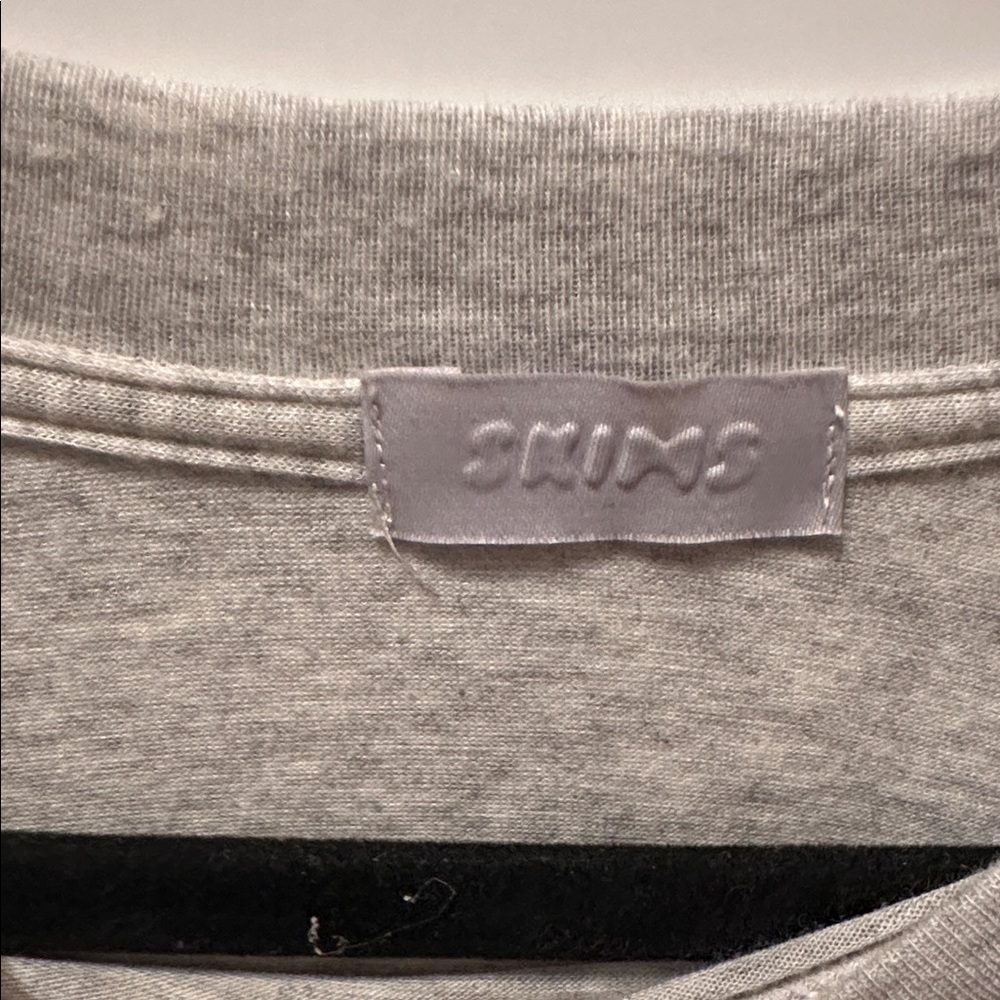 SKIMS Light Gray Crewneck Tee